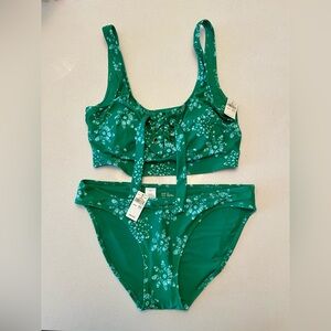American Eagle green bikini set